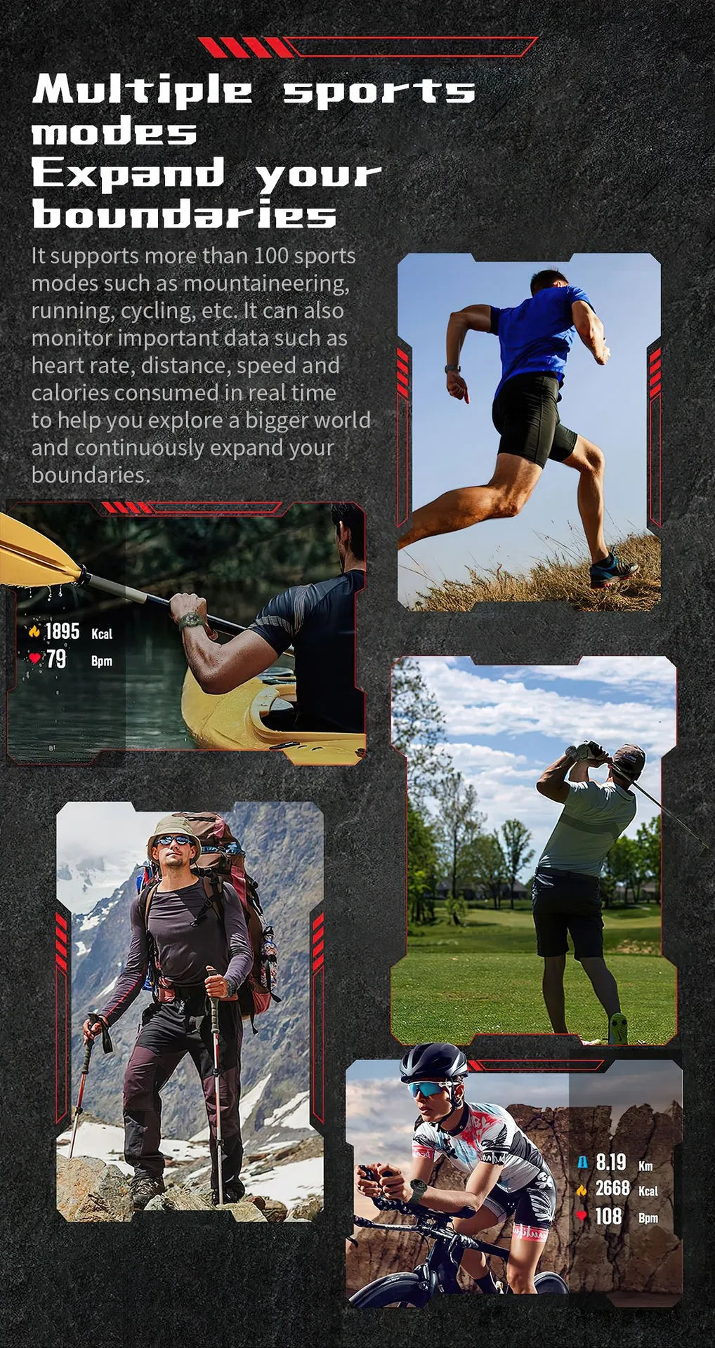 Smart Watch with Bluetooth Calling and flash