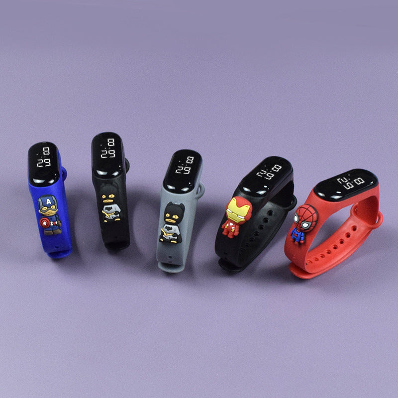 Cartoon Superhero- Digital Watch Waterproof