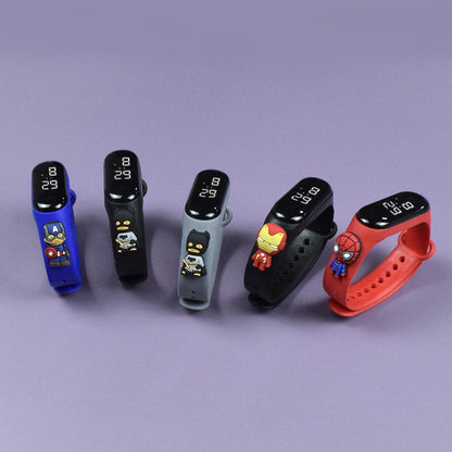 Cartoon Superhero- Digital Watch Waterproof