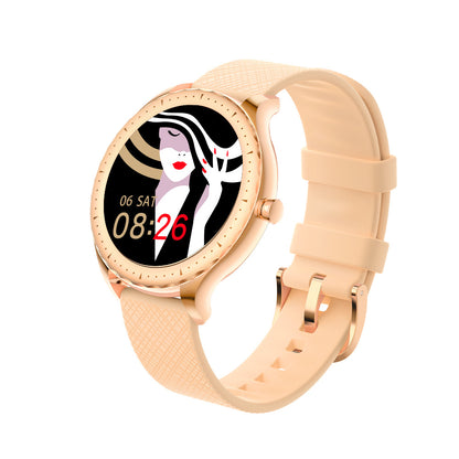 LuxeFit Women — Elegant IP67 Bluetooth 5.0 Smartwatch
