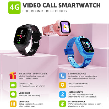 KidTrack 4G-Smart Watch with HD Camera
