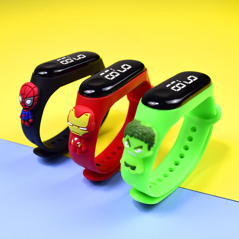 Cartoon Superhero- Digital Watch Waterproof