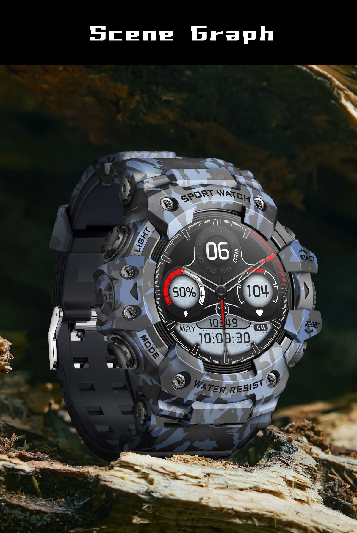 G PRO-Smart Watch with Bluetooth Calling and flash