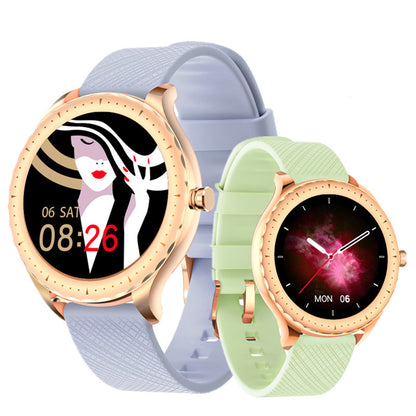 LuxeFit Women — Elegant IP67 Bluetooth 5.0 Smartwatch