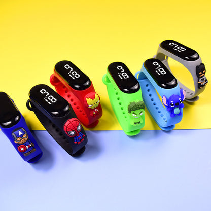 Cartoon Superhero- Digital Watch Waterproof